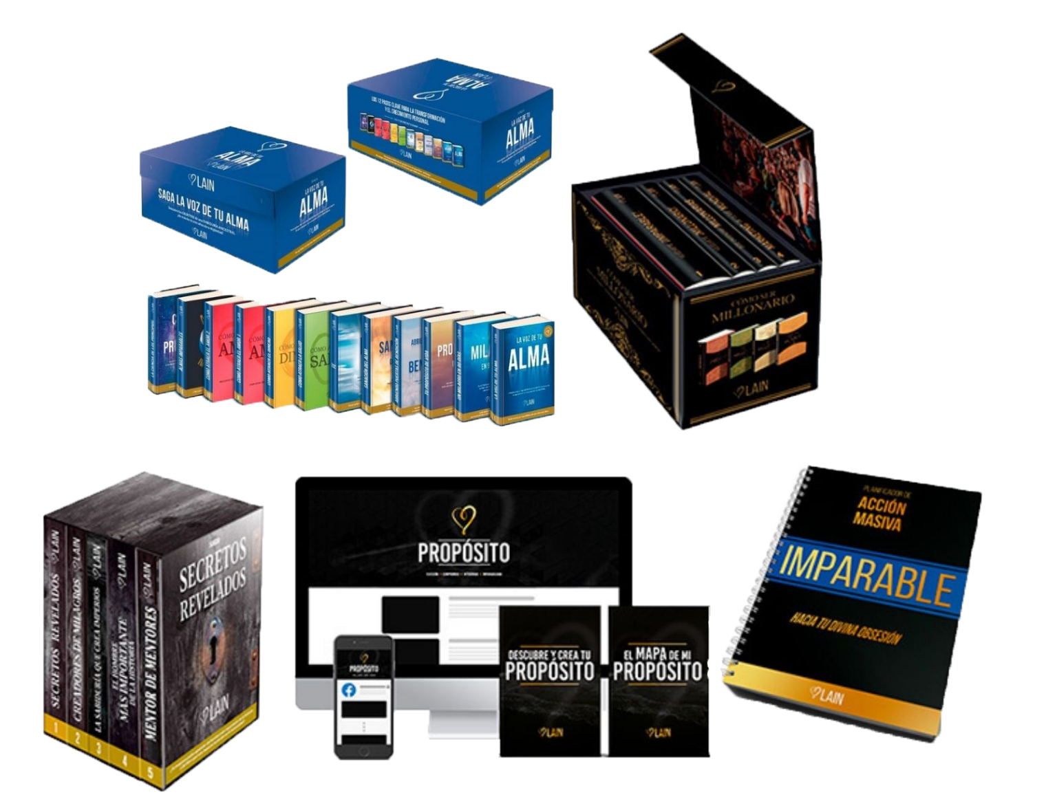 Lote de productos de la saga 'La voz de tu alma'